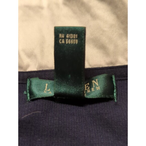 Lauren Ralph Lauren Sweater Cardigan Sweatshirt Womens Medium Petite Blue Button - Picture 10 of 12